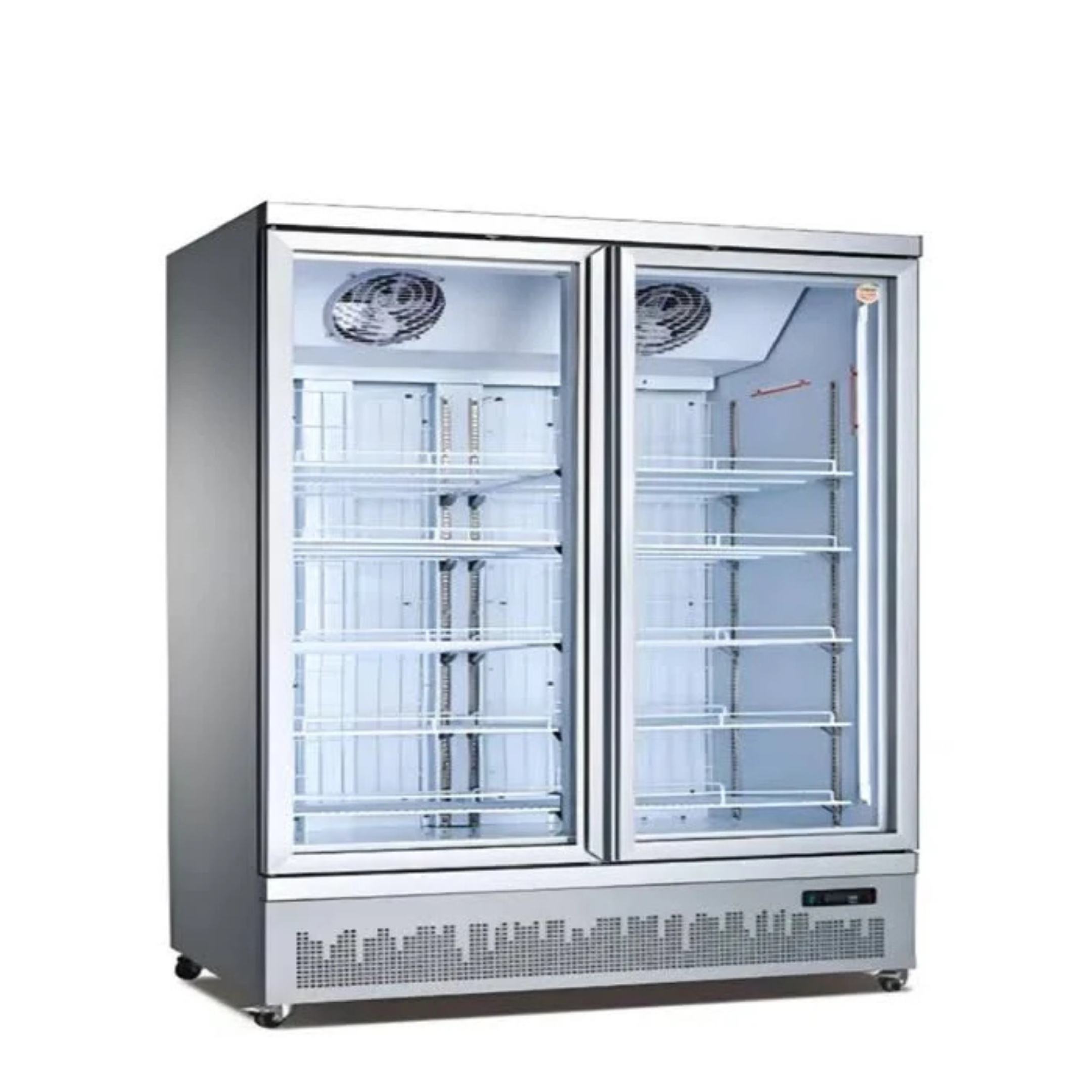 Supermarket Commercial Refrigerator Upright Glass Door Drink Beverage Display Fridge with More Doors