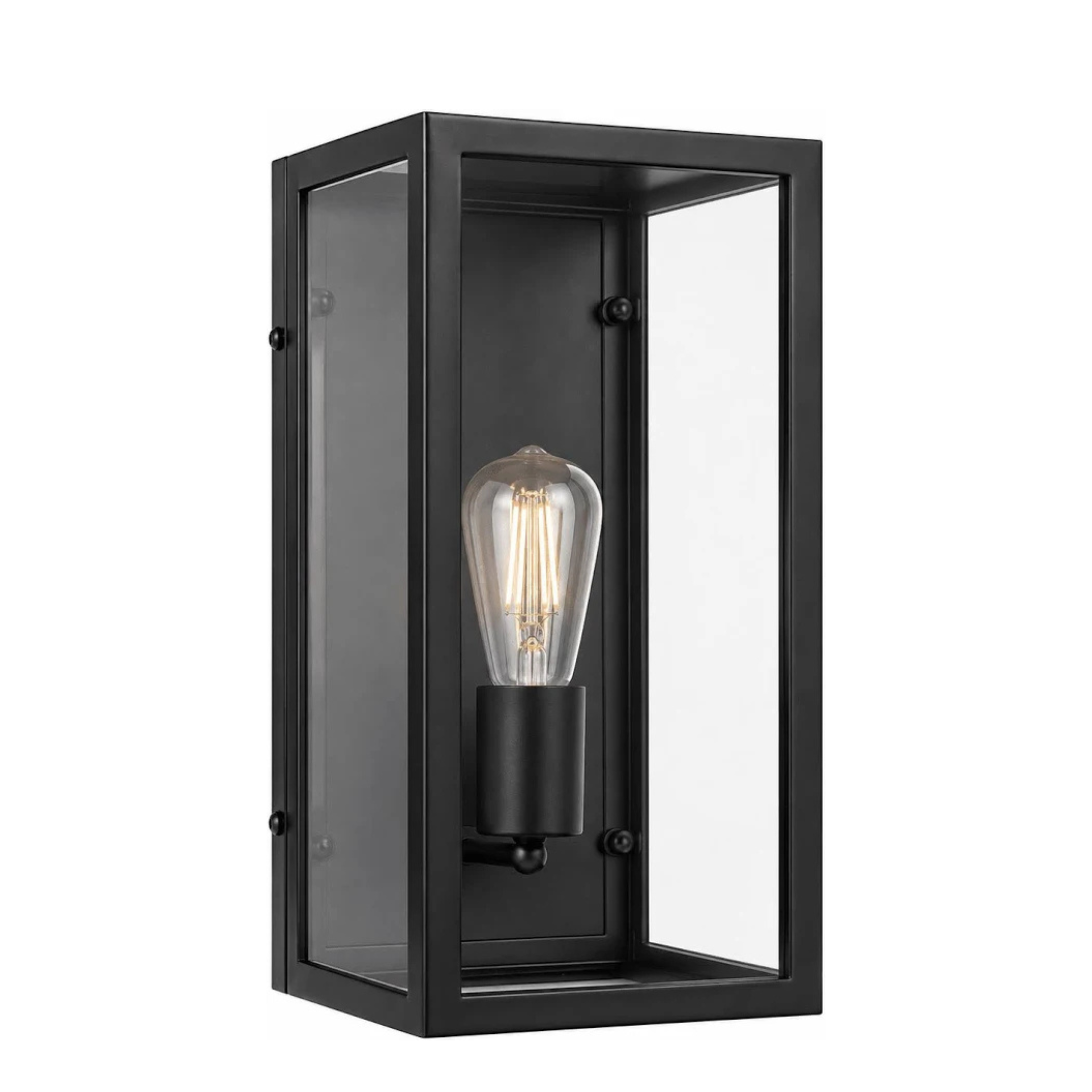 Wall Light Black / Clear Glass