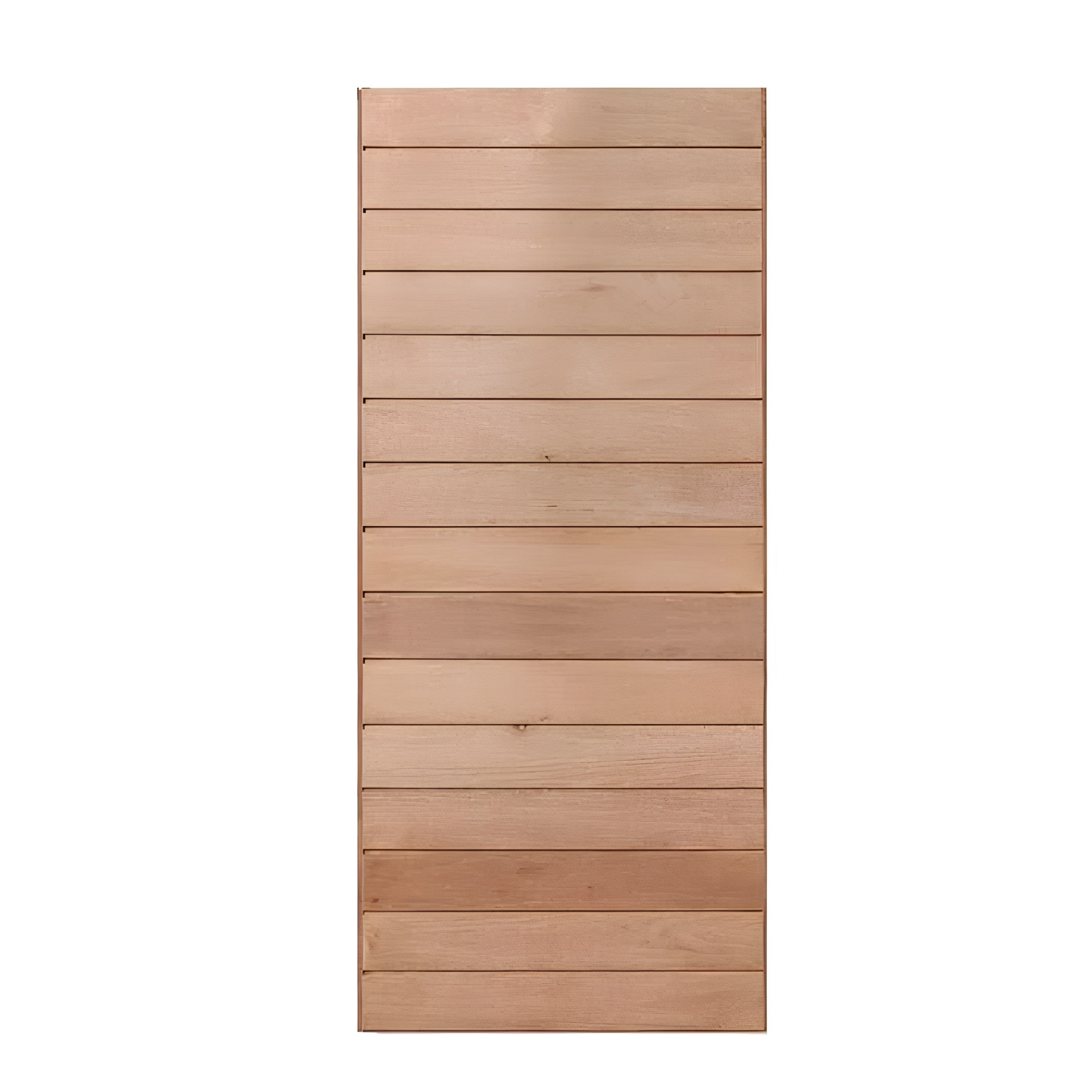 Wooden Door - Horizontal Slatted 813x2332 Semi Exterior Meranti Wood Door