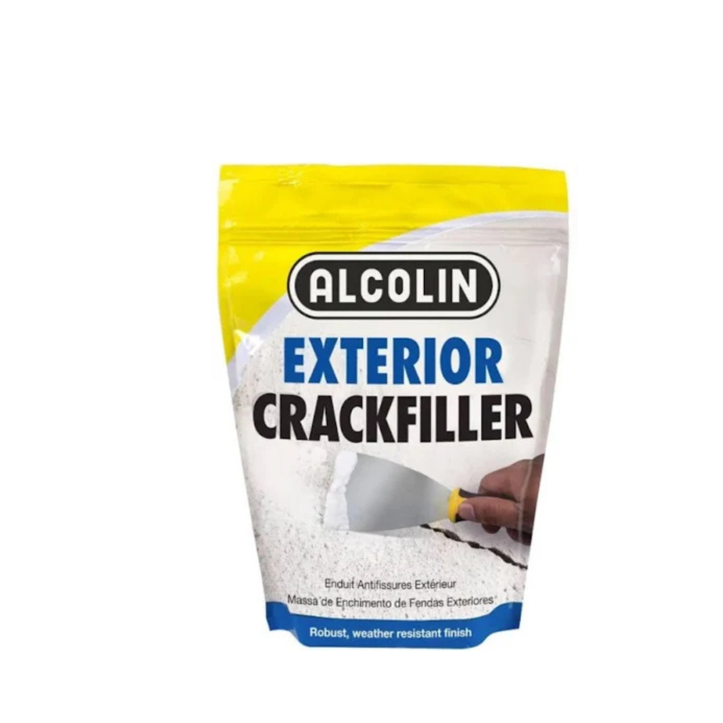 Alcolin Crackfiller Exterior Powder Crack Filler, White, 2 Kilogram