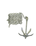 Folding Anchor and Chain Kit for Boats