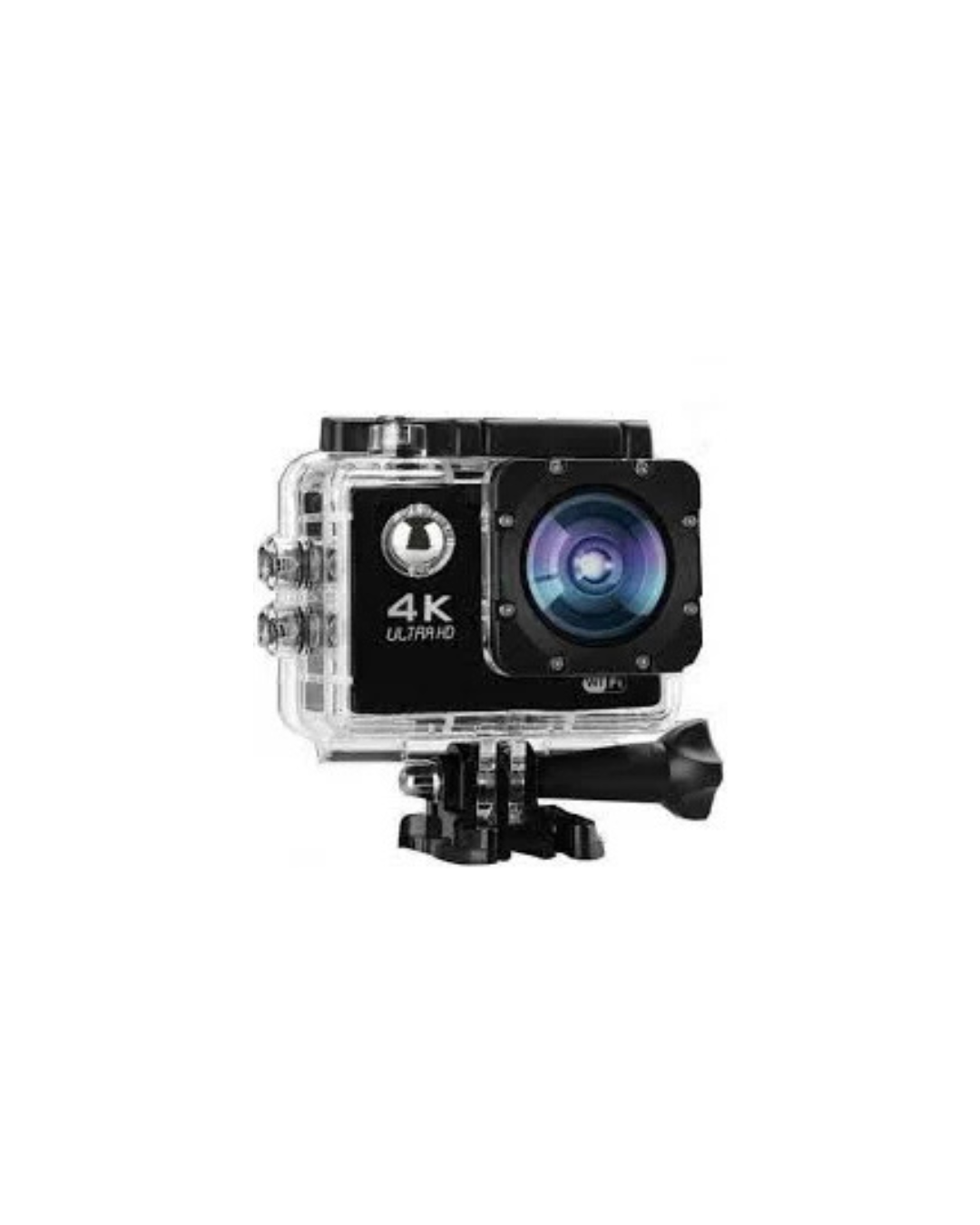 4K Ultra HD Sports Camera WiFi 30m Waterproof 16MP 2" LCD Action Camera - Black - Black