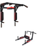 Wall Mounted Pull Up Bar and Dip Station for Home Gym
