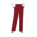 Red High Rise Pants