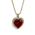 Sparrow The Ruby Heart Necklace