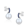 Nila Silver Earrings - Blue