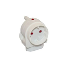 Adaptor - Euro - Schuko - E/Mate - White