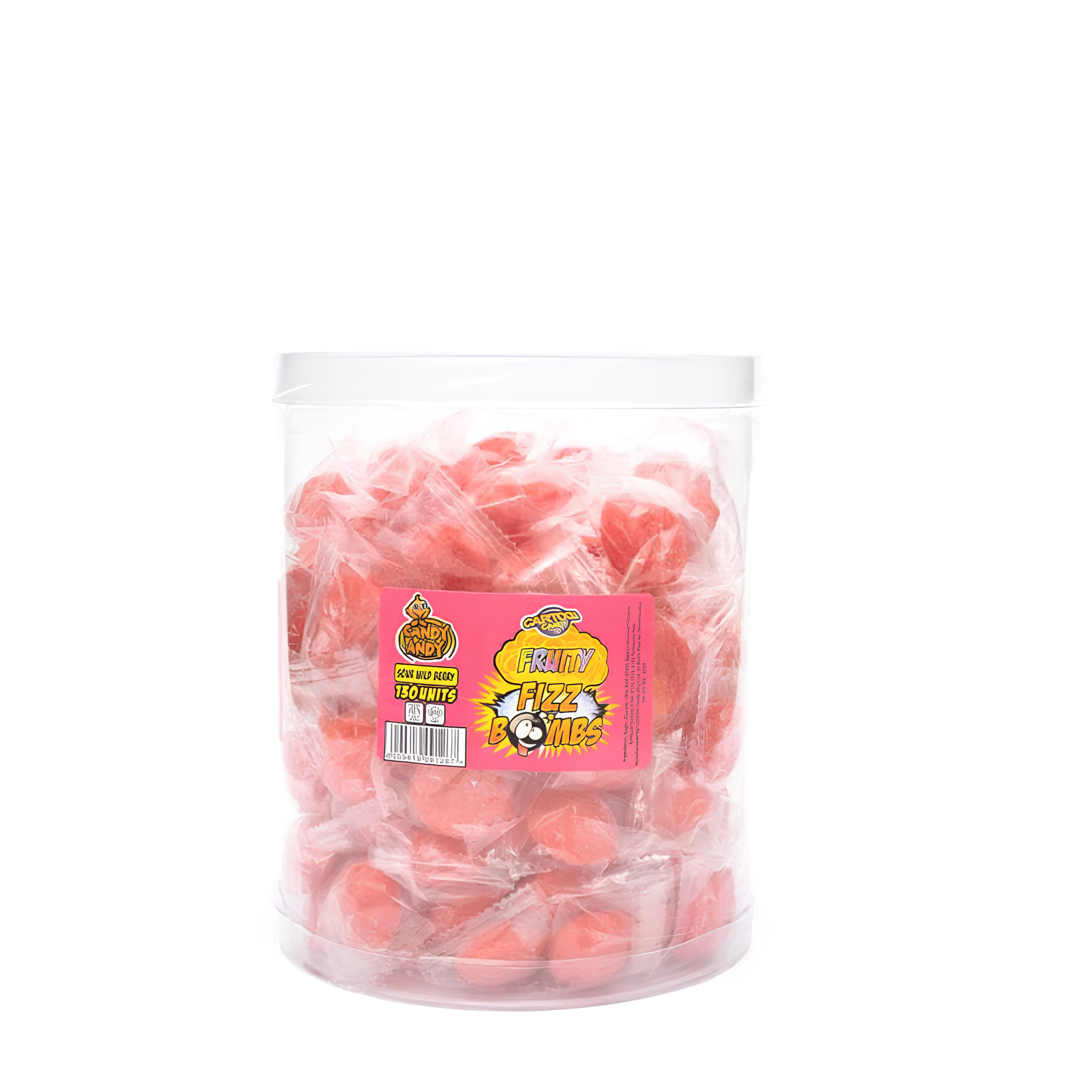Cartoon Candy Fruity Fizz Bombs Sweet Tub x1 Tub