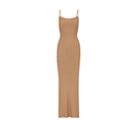 Lounge Long Slip Dress Camel