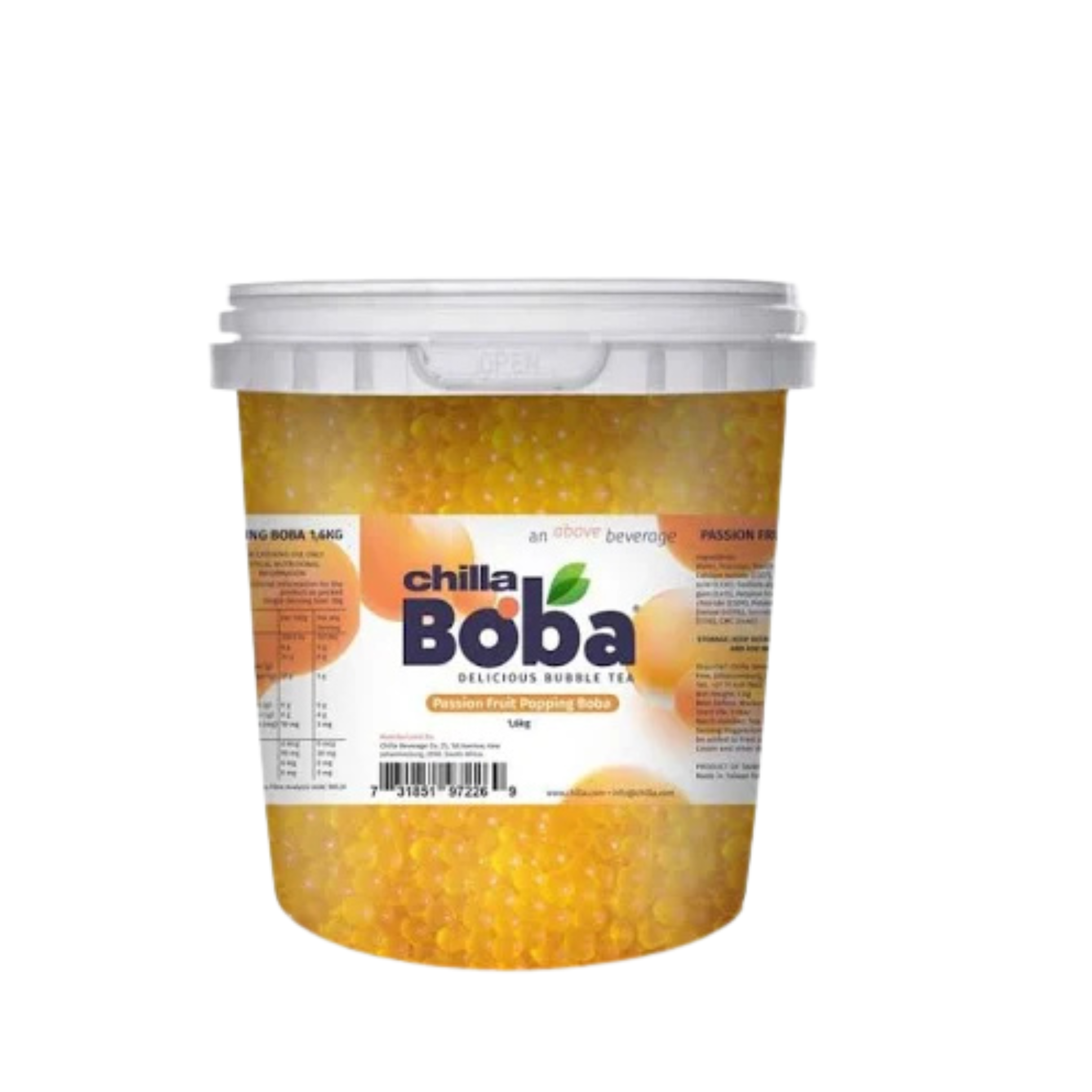 Chilla Passion Fruit Popping Boba