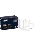 De'Longhi Delonghi Long Coffee Mugs 250ml 2 Pack