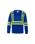 ProtectX 3-Pack Men's High Visibility Heavy Duty Breathable Long Sleeve Reflective Safety T-Shirts for Work Warehouse Construction