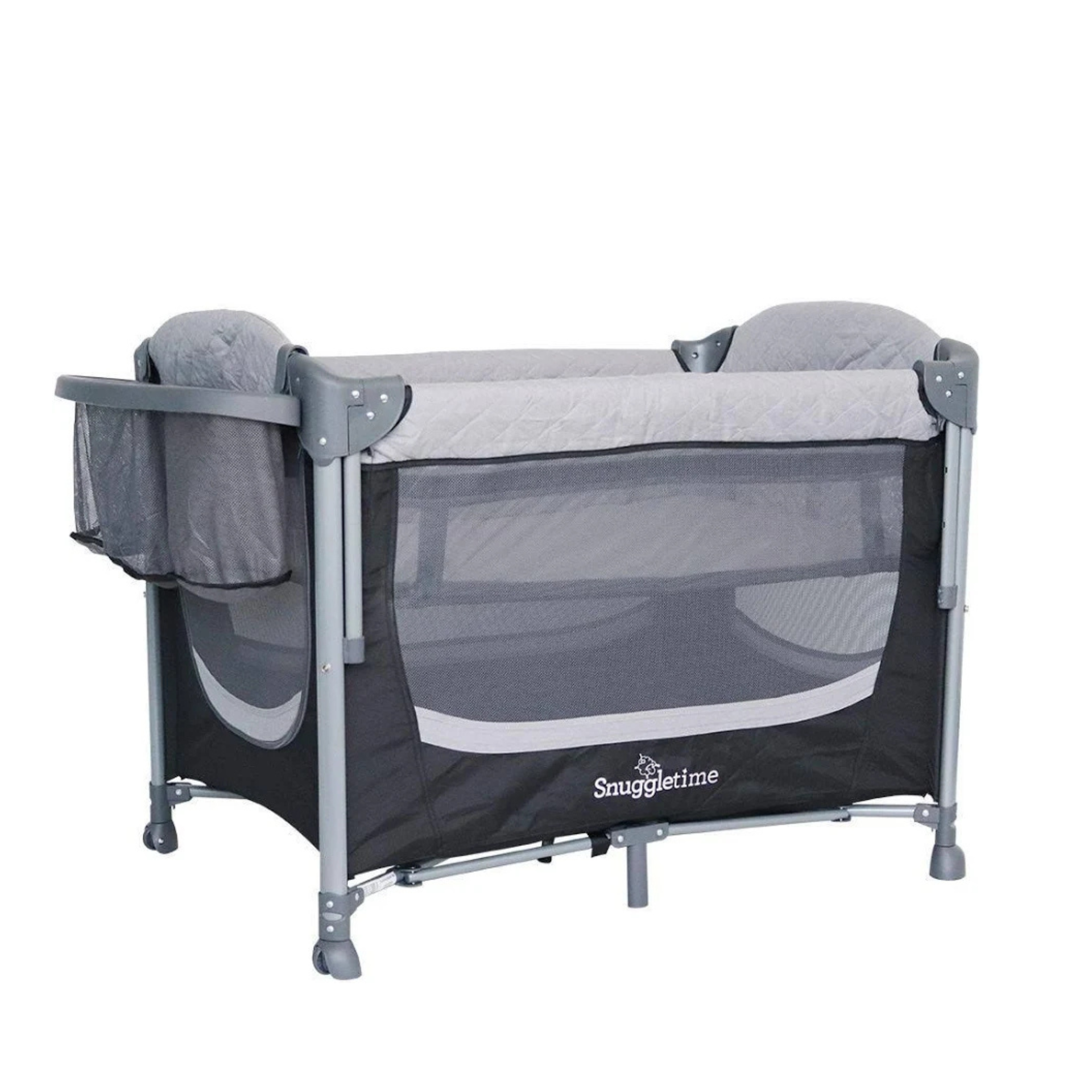 Snuggletime Quilted Co-Sleeper Camp Cot with Mosquito Net
