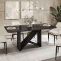 Black Glass Dining Table