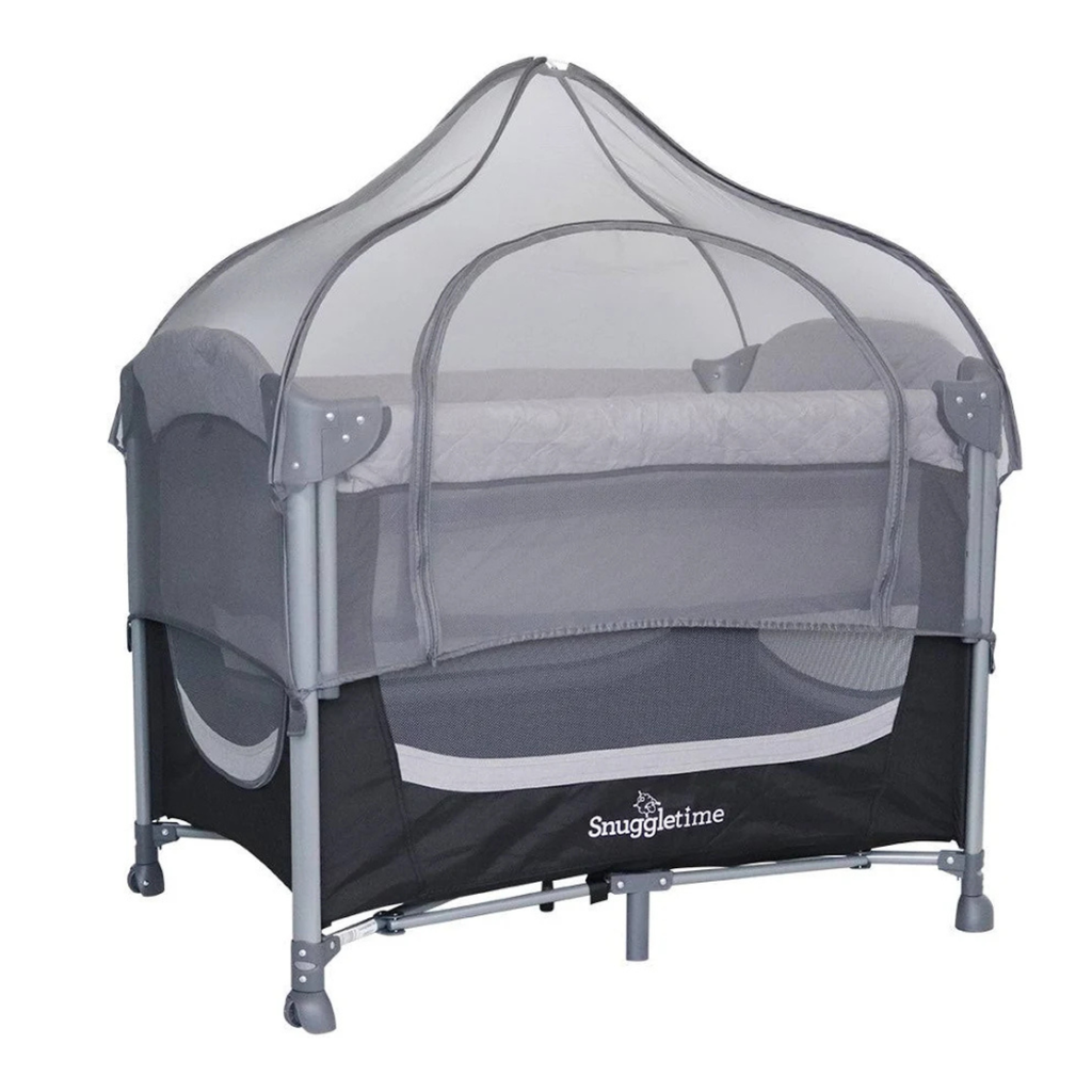 Snuggletime Quilted Co-Sleeper Camp Cot with Mosquito Net