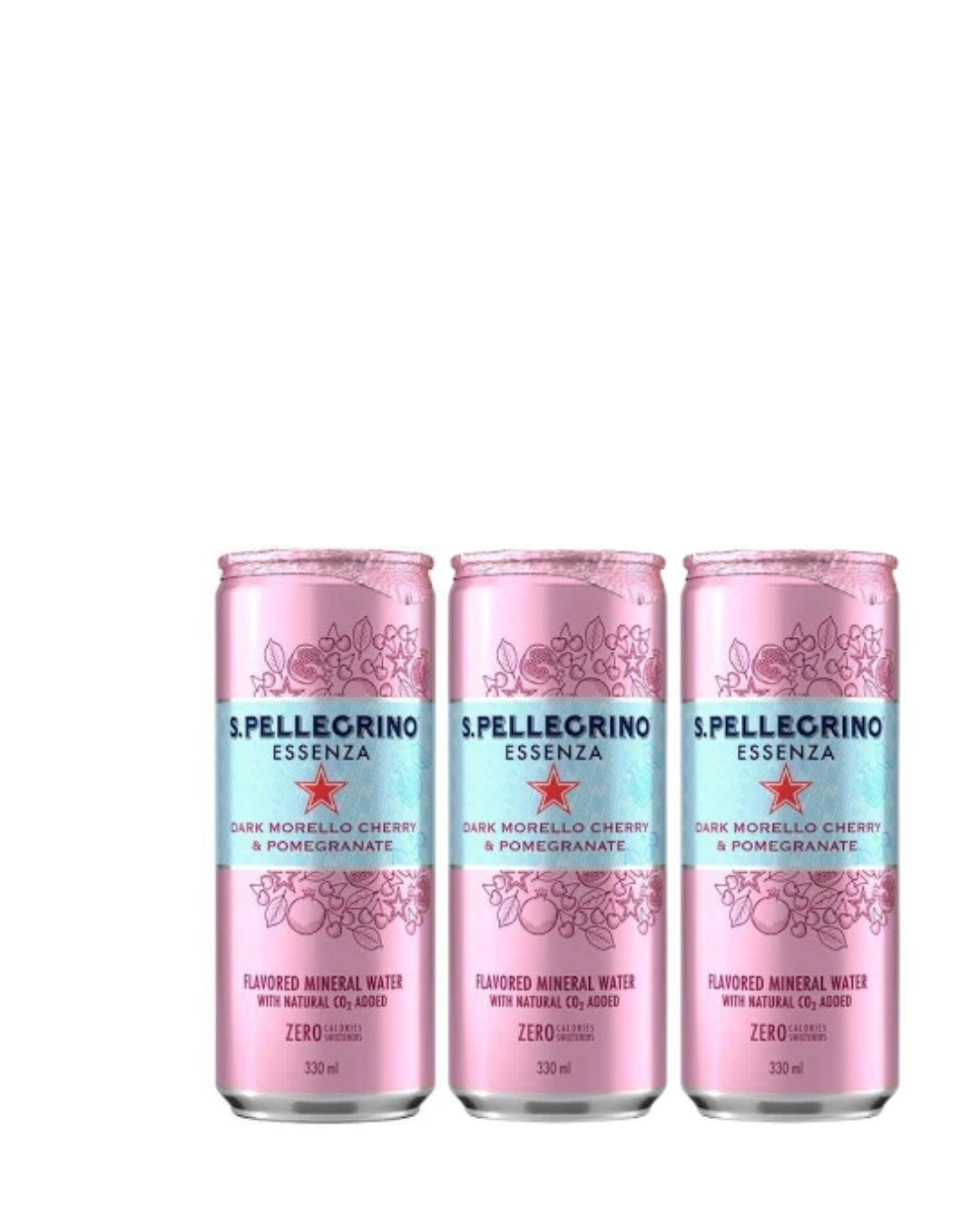 San Pellegrino Sparkling Water  Dark Cherry & Pomegranate - 12-Pack |