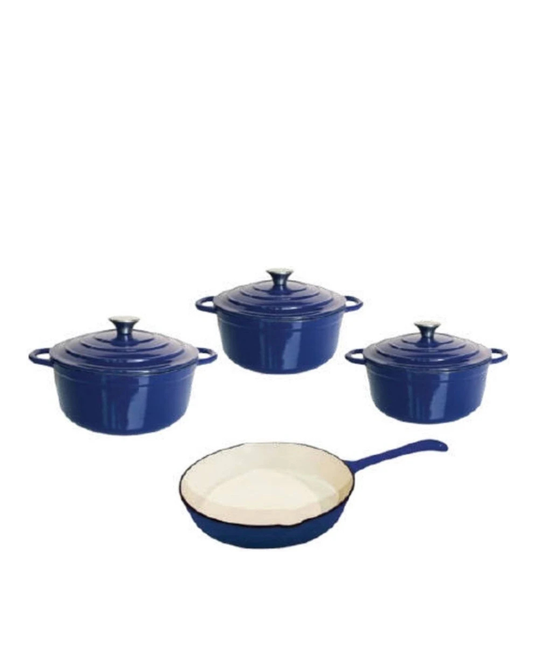 Continental Homeware 7 Piece Cast Iron Pot Set