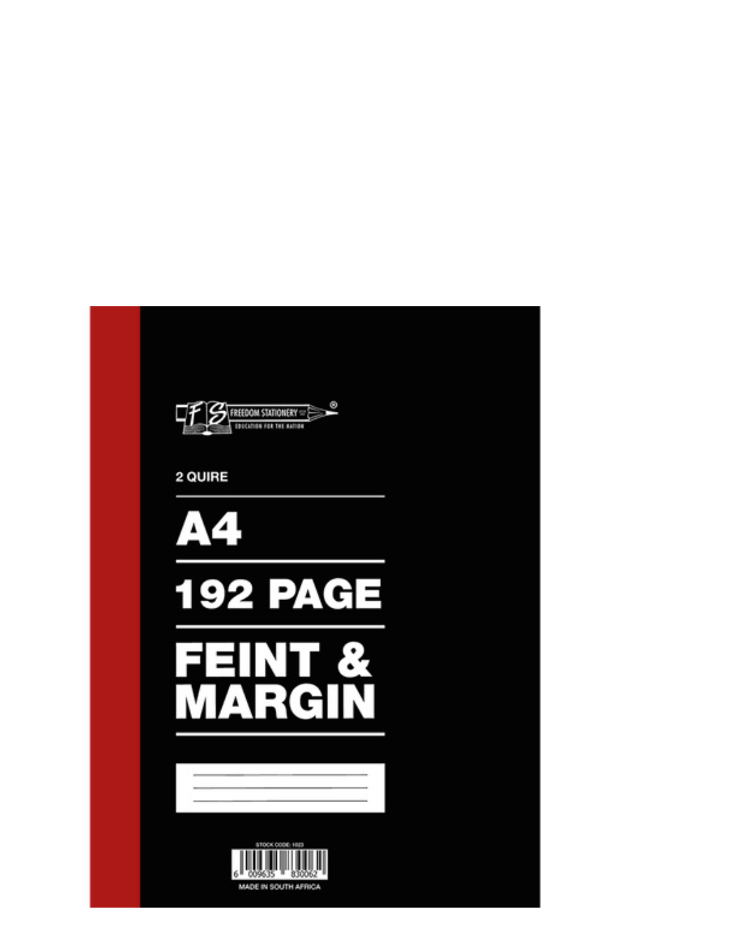2 Quire / 192 pages A4 Counter Books Feint & Margin