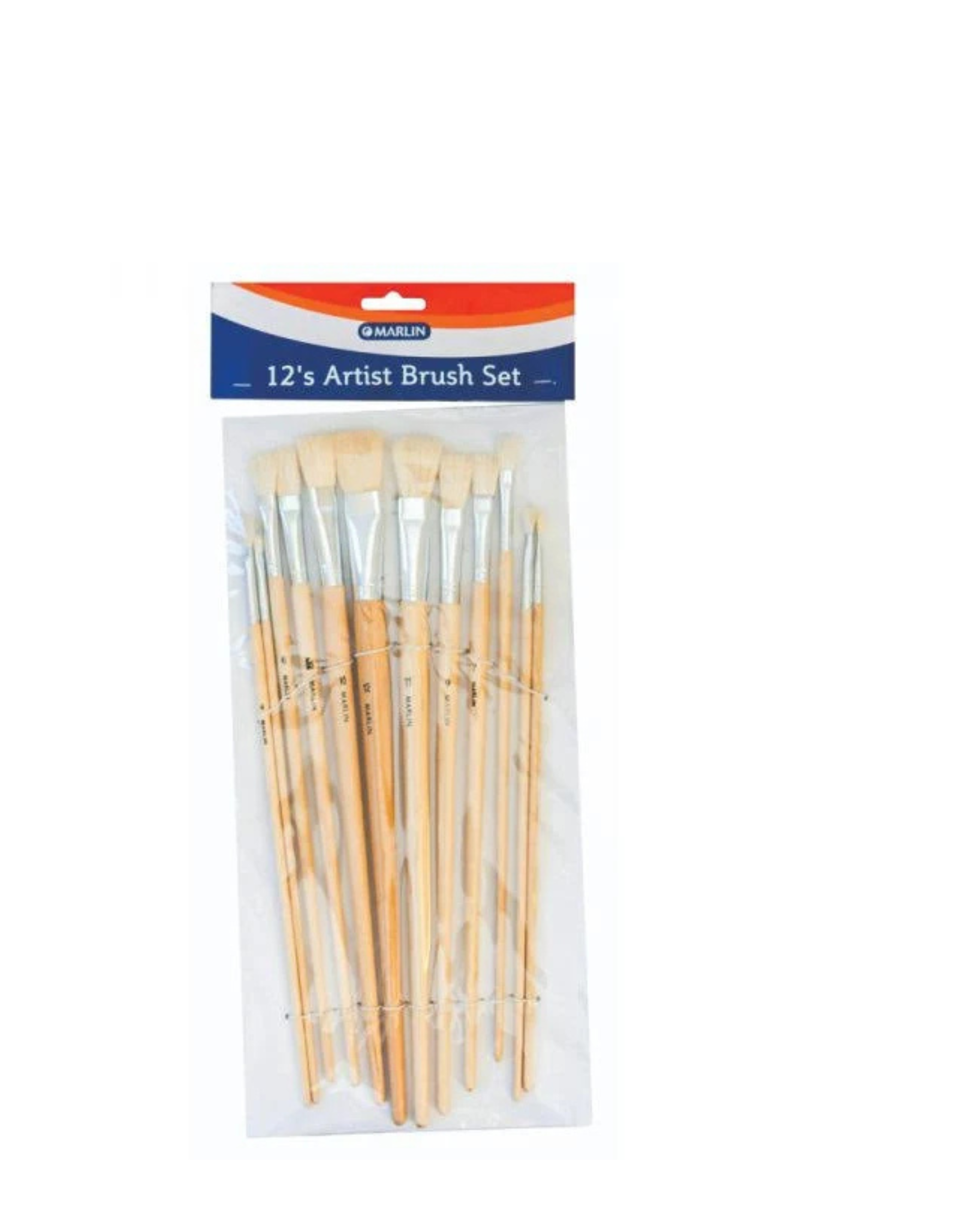 Marlin Artist Brush Set Plastc X4