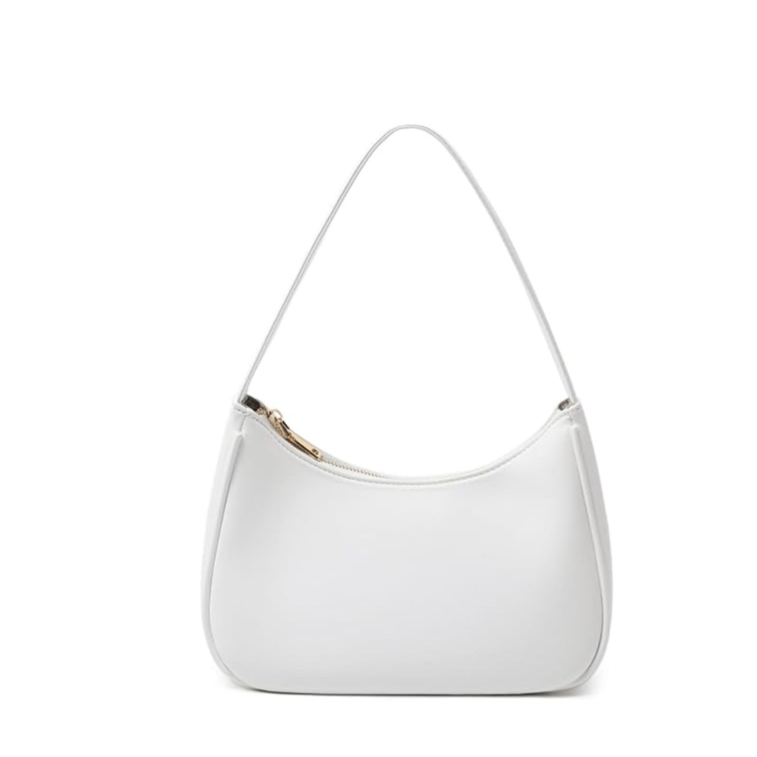 White luxe handbag