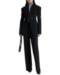 Black wide-leg pants Women