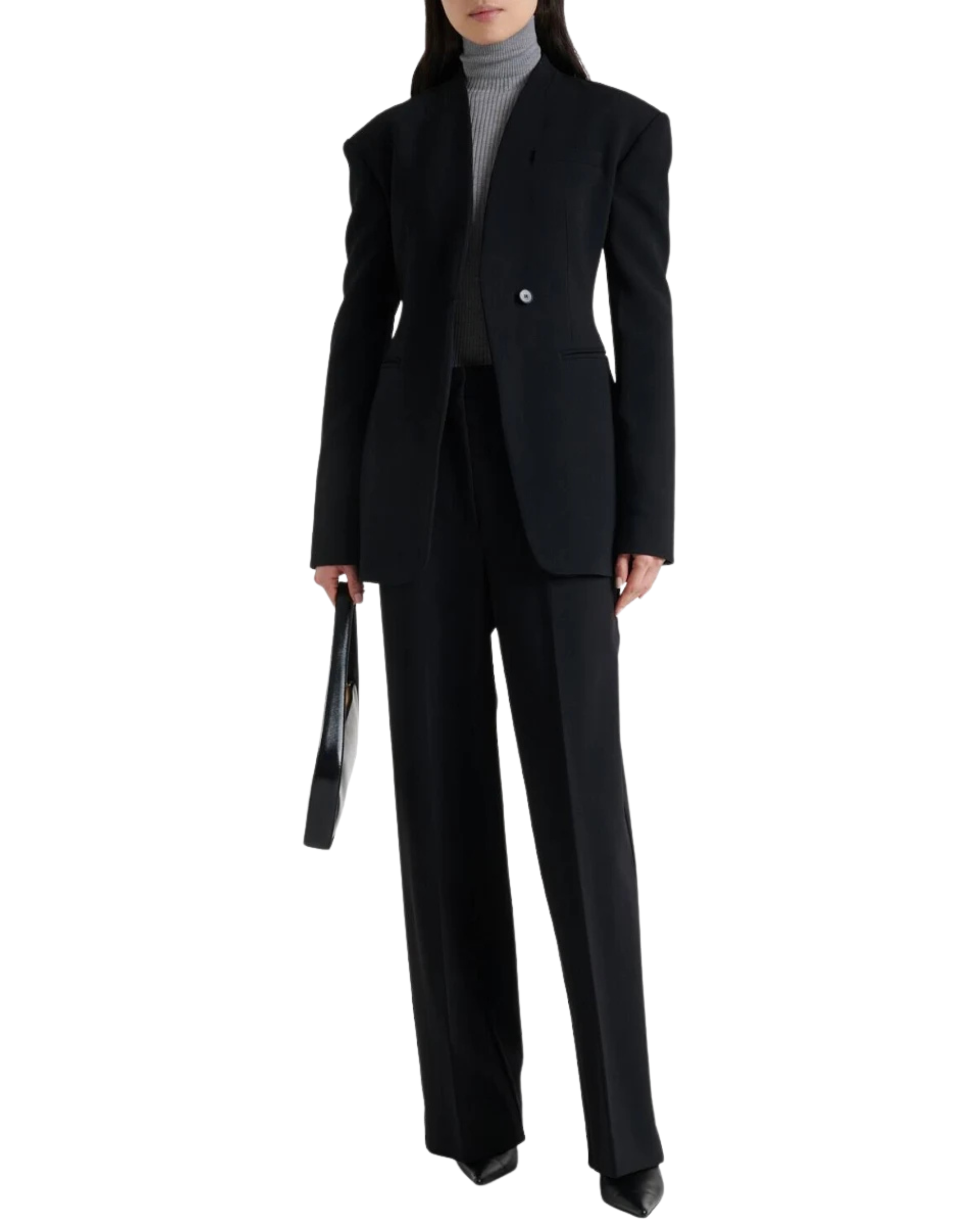 Black wide-leg pants Women