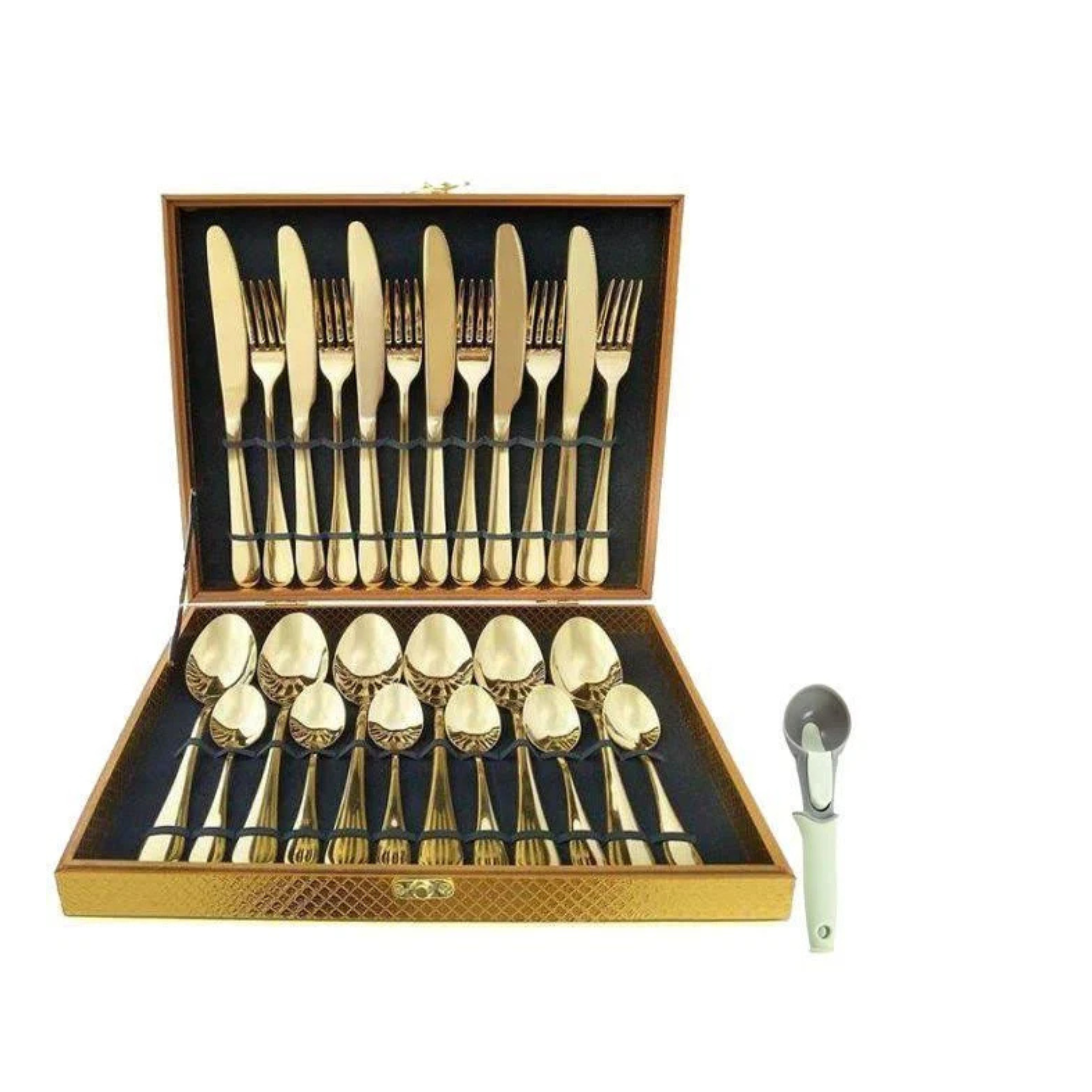 Fansee Australia Gold Cutlery Set Matte Finish