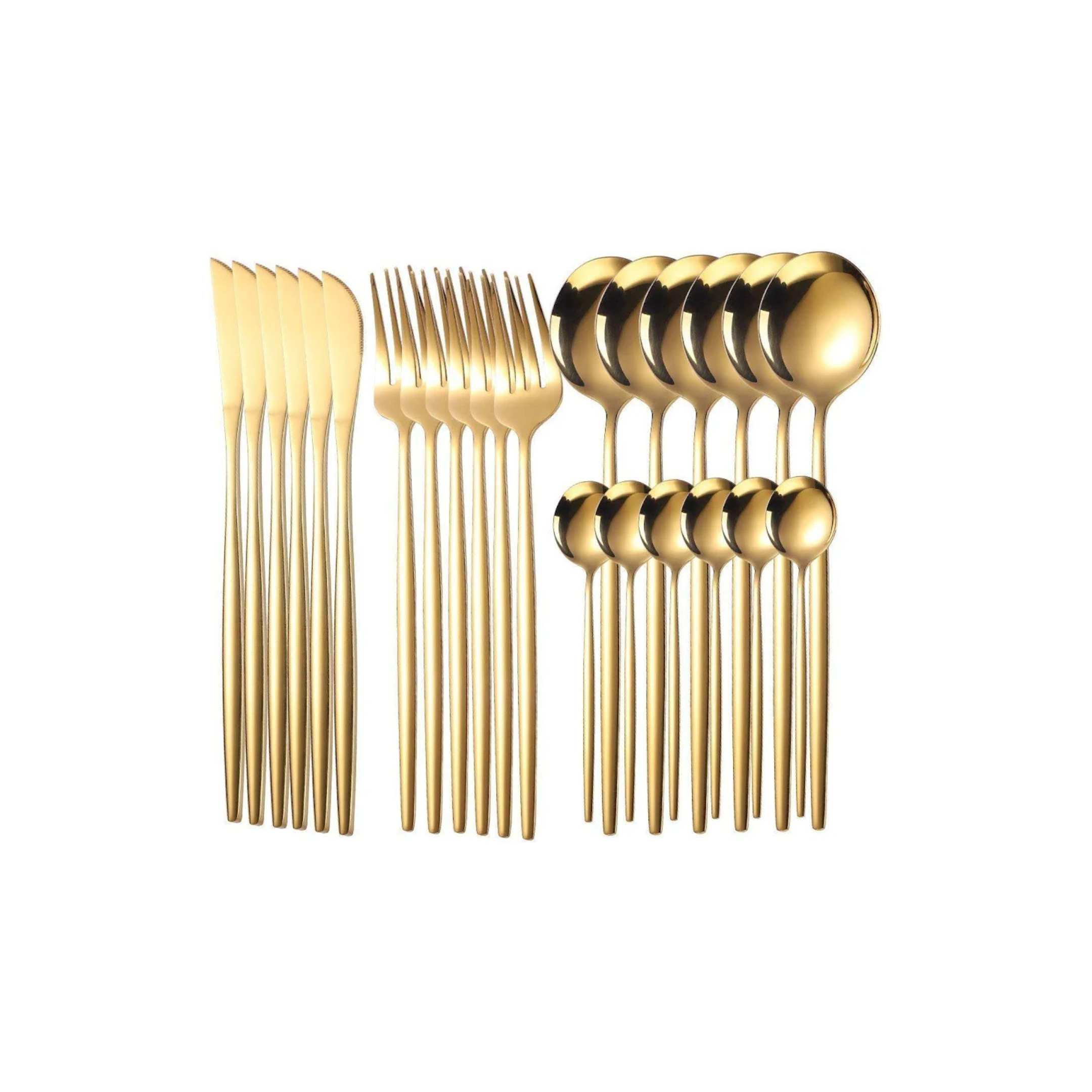 Fansee Australia Gold Cutlery Set Matte Finish