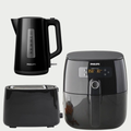 Black Kitchen Appliance Set
