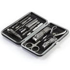 Premium Manicure Pedicure Set Nail Clippers Kit - 12 Piece Stainless Steel