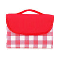 Red Checkered Foldable Picnic Mat