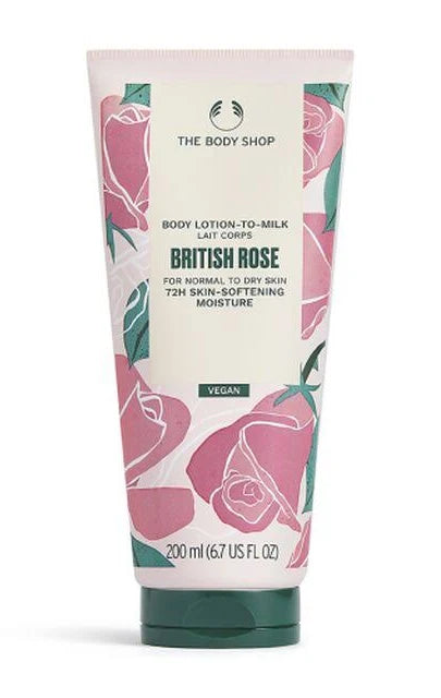 The Body Shop British Rose Lotion-To-Milk