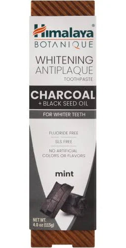 Himalaya Whitening Antiplaque Toothpaste Charcoal + Black Seed Oil